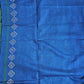 BLUE RIVER - KANTHA STITCH - COTTON HANDLOOM SAREE