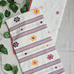 bengal cotton handloom saree floral design lightweight summer wear saree fabric with blouse piece best price white color office and casual wear