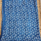 INDIGO STRIPE - HANDBLOCK PRINT - LINEN SAREE