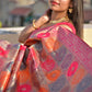 Wedding wear saree pink banarasi silk affordable party wear saree zari work marriage function saree