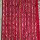 Kantha stitch handembroidered designer red khesh cotton handloom with blouse piece best price