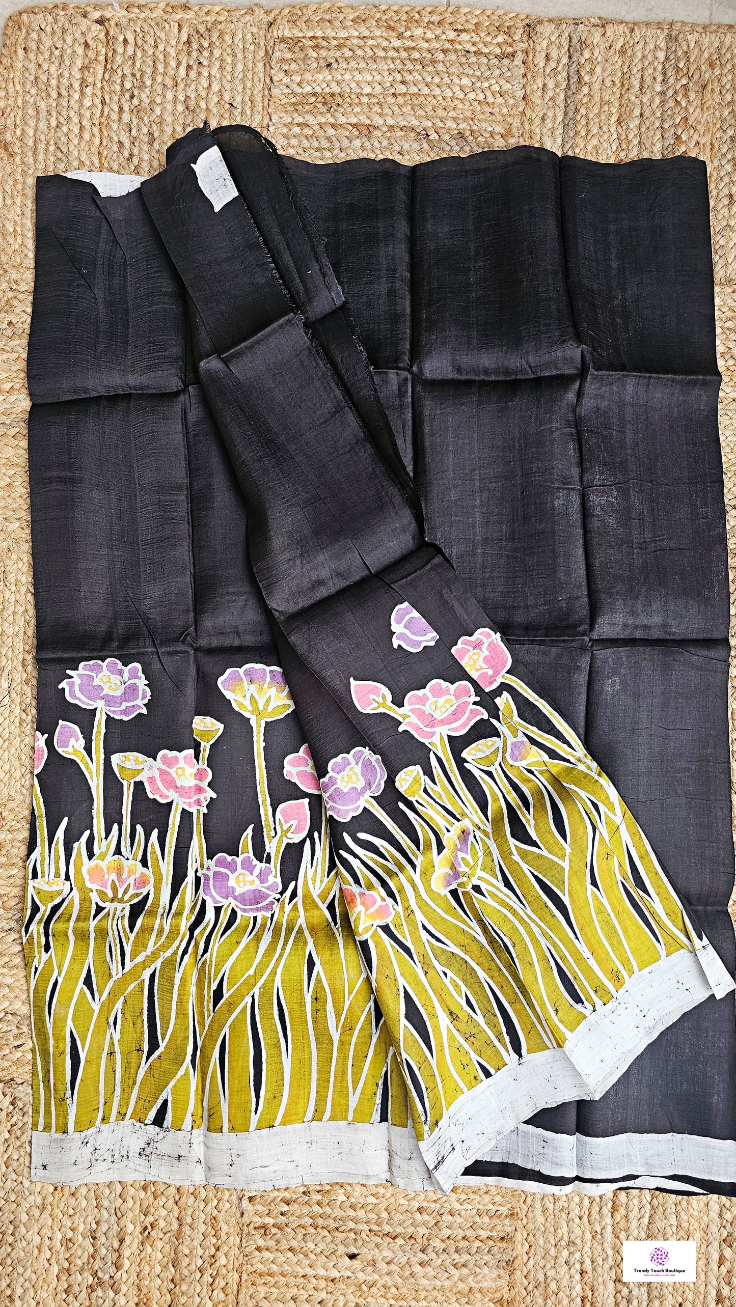 Jal Tarang – Handloom Wax Hand Batik Pure Mulberry Silk (Silk Mark Certified)