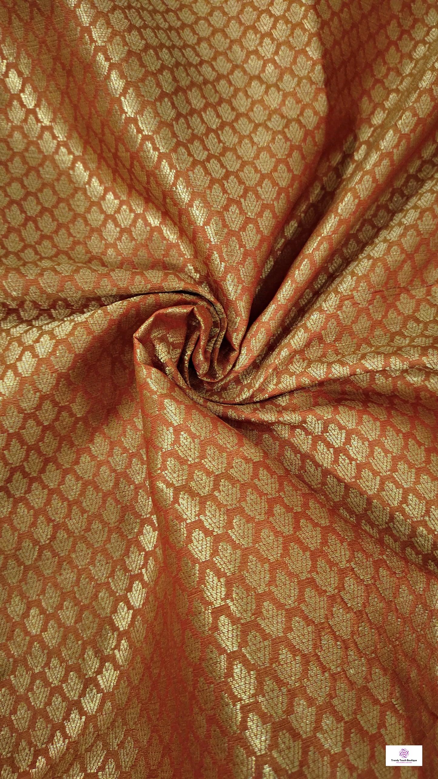 BINODINI - SOFT SILK SAREE (YELLOW & ORANGE & RED)