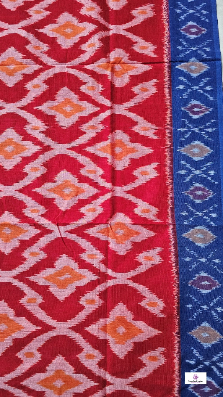 ROSALIND - POCHAMPALLY COTTON IKKAT - HANDLOOM SAREE