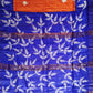 Pure Gicha Tussar Silk Saree with Silk Mark Certified Blue and Orange Handloom saree best wedding marriage function party wear celebration and corporate events office best price with blouse piece handblock printed