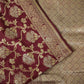 wine magenta golden silver zari work banarasi silk saree best price with blouse piece festive wear wedding wear party wear marriage function traditional silk
