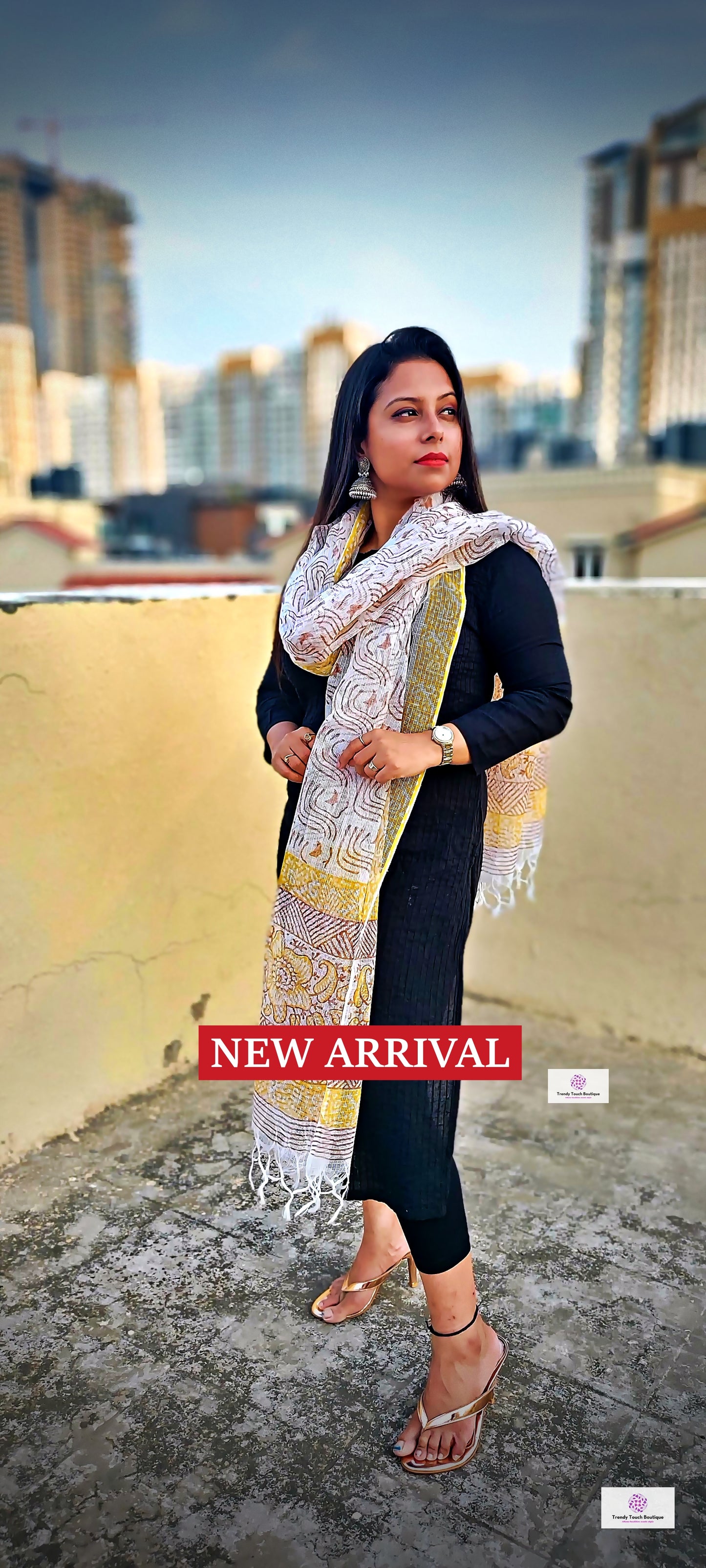 beat the heat with kota doria handblock print white yellow everyday kurti pairing office wear college best price online holi spring summer sale