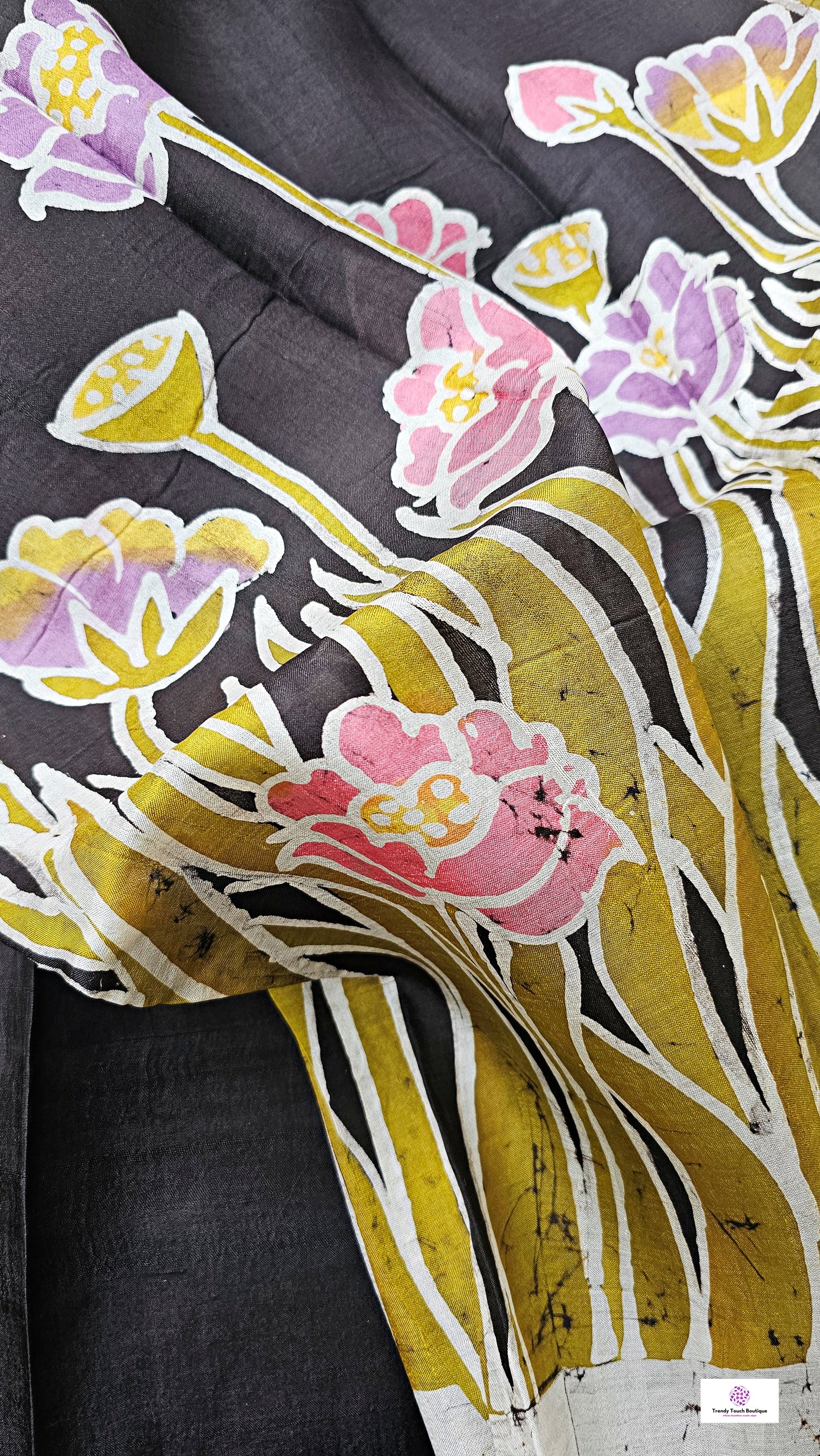 Jal Tarang – Handloom Wax Hand Batik Pure Mulberry Silk (Silk Mark Certified)