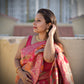 Wedding wear saree pink banarasi silk affordable party wear saree zari work marriage function saree
