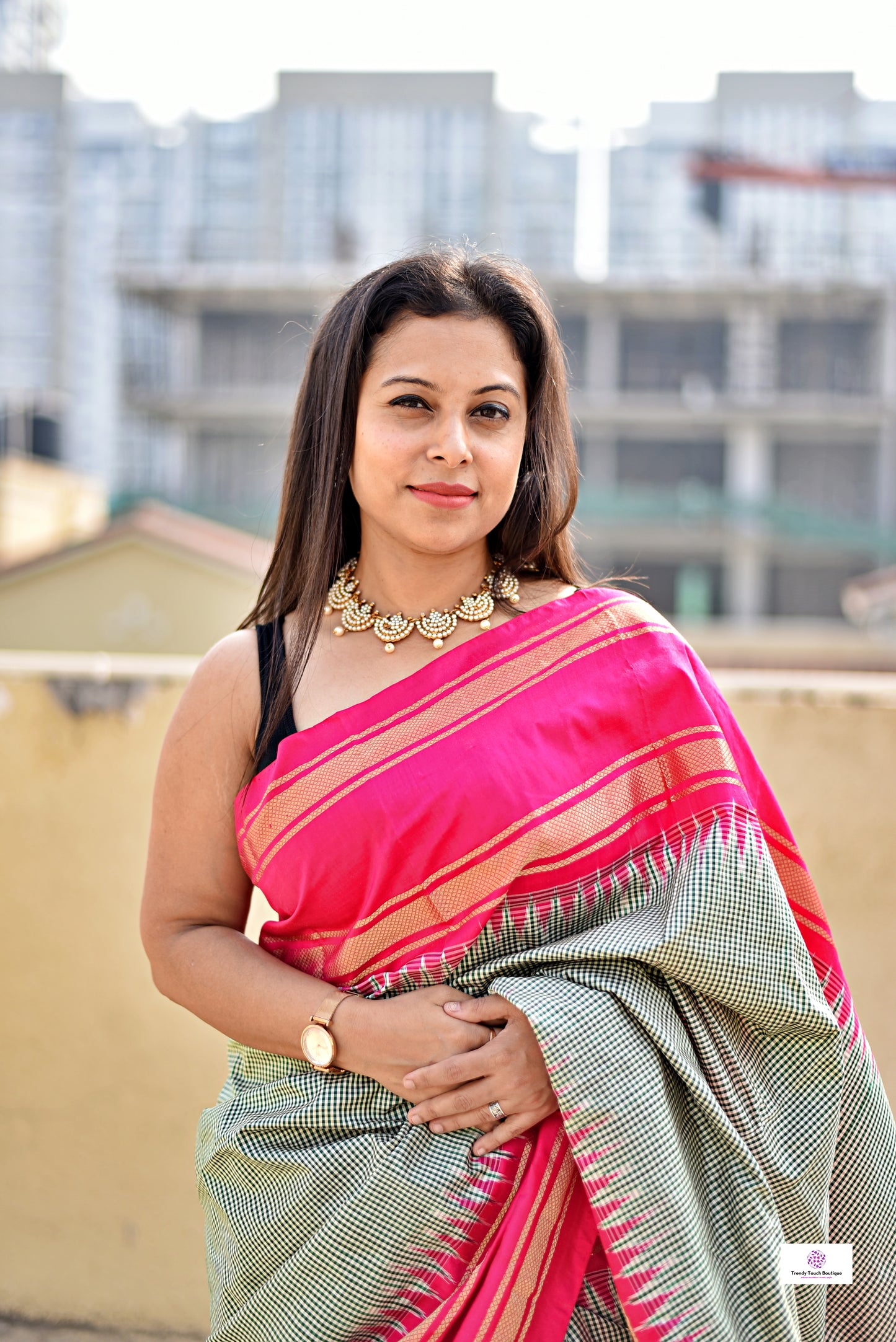 Ayesha – Pochampally Ikkat Handloom Pure Silk (with Silk Mark)