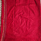 Kantha stitch handembroidered designer red khesh cotton handloom with blouse piece best price