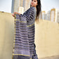 black chanderi silk saree with zari border handblock print summer fabric best price with blouse piece office wear and casual styling party wear saree