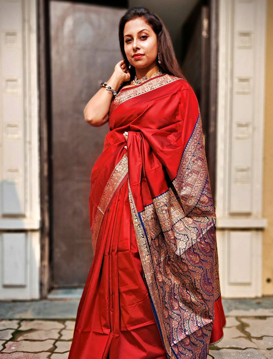 PARINEETA - KATAAN SILK (RED)