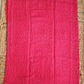 Pinkish Red Kota doria handblockprinted in natural dye festive gift officewear lightweight saree with blouse piece