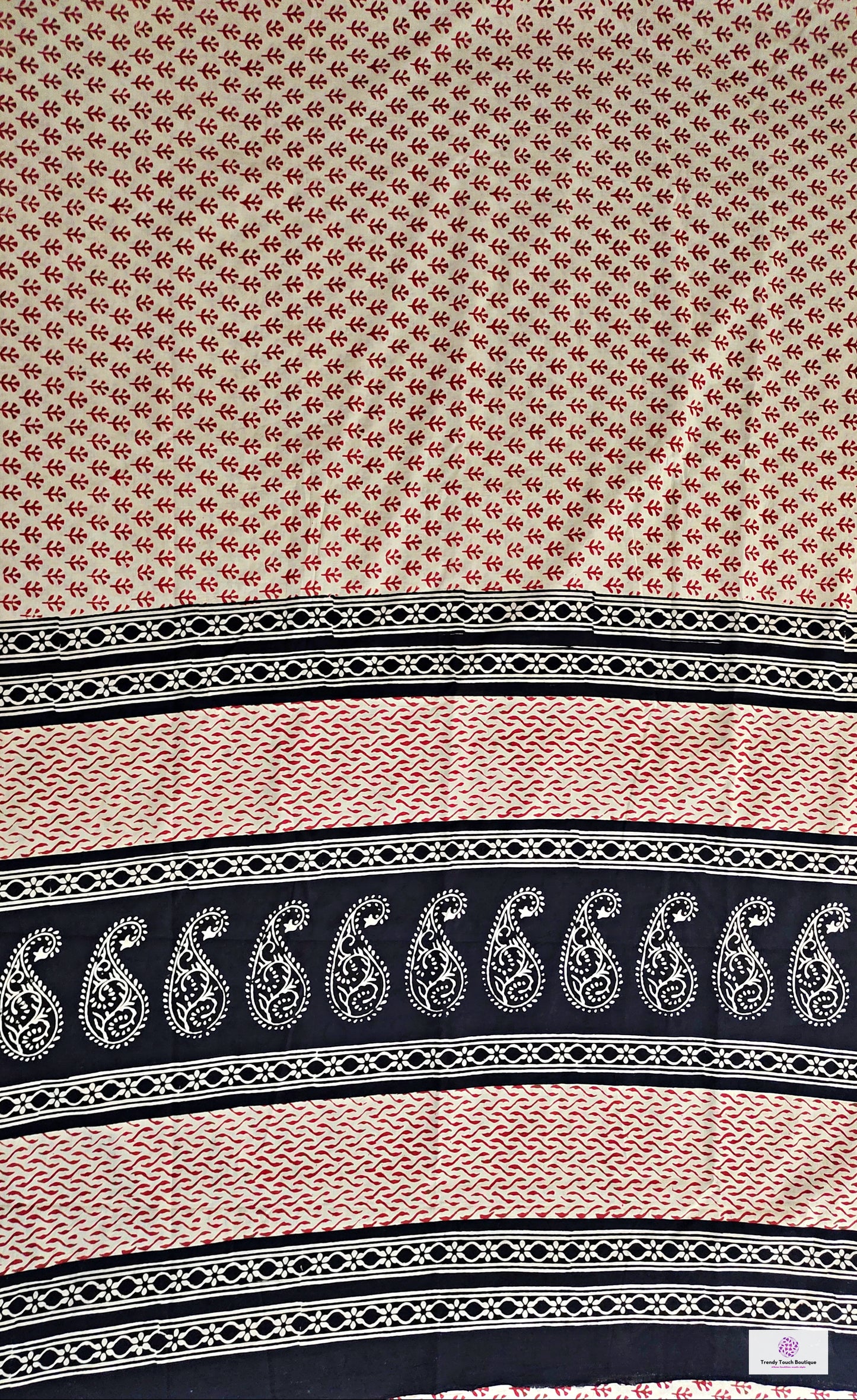 mulcotton handblock print best summer fabric office wear and everyday wear saree online best price with blouse piece black red and beige soft 