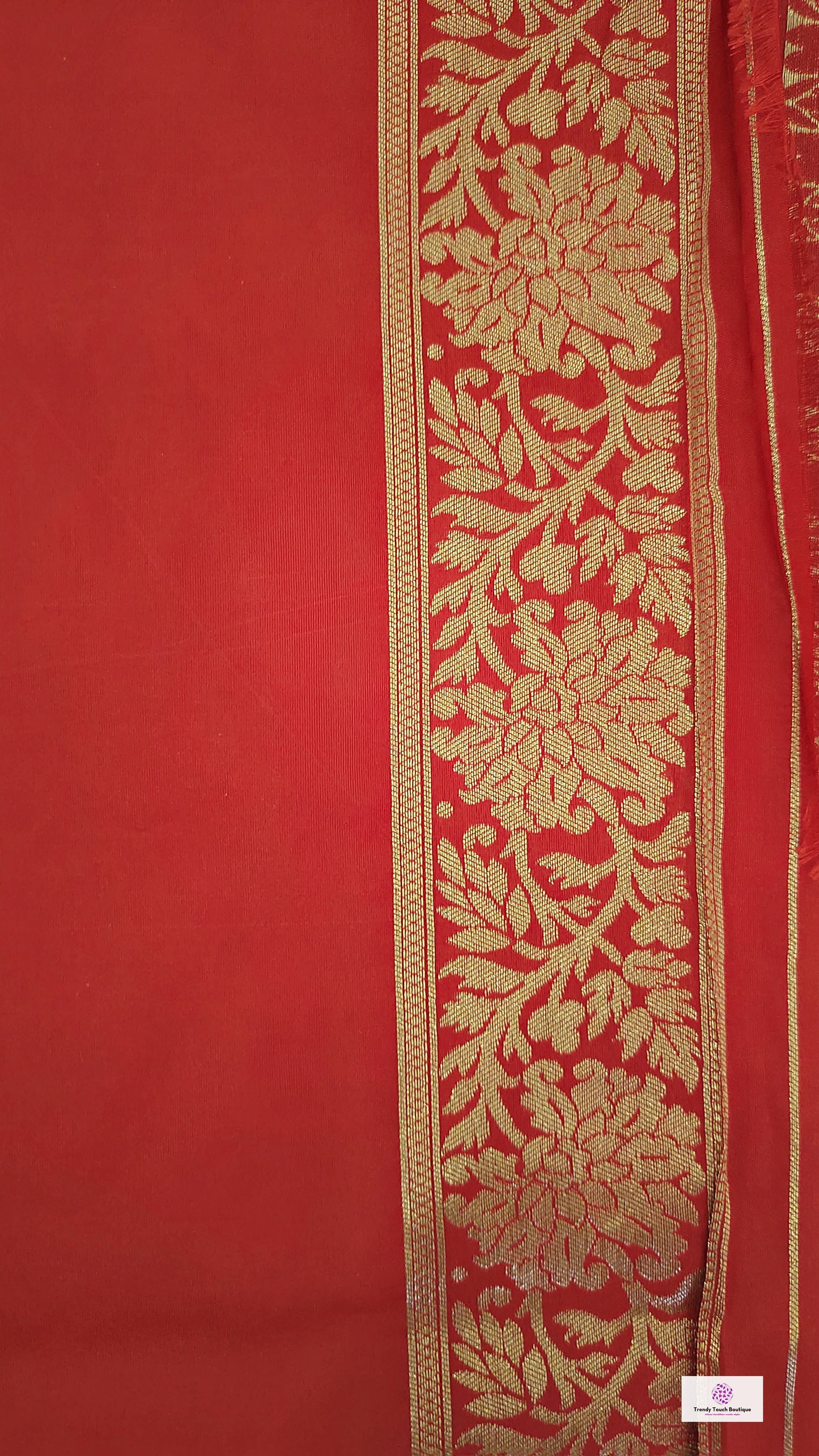 red banarasi silk zari work sare wedding wear marriage function party wear saree affordable price