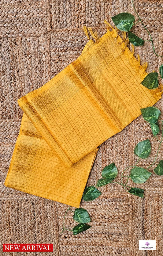 SUNSHINE - MANGALAGIRI SEMI PATTU SAREE - YELLOW