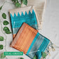 TRISHA - GANGA-JAMUNA BORDER - SEMI GHICHA SILK (TEAL GREEN & YELLOW) PRE BOOK (DESPATCH 10-15 DAYS)