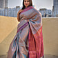 dual tone blue kubera pattu silk saree for wedding soft silk saree online marriage function contrast brocade work with blouse piece