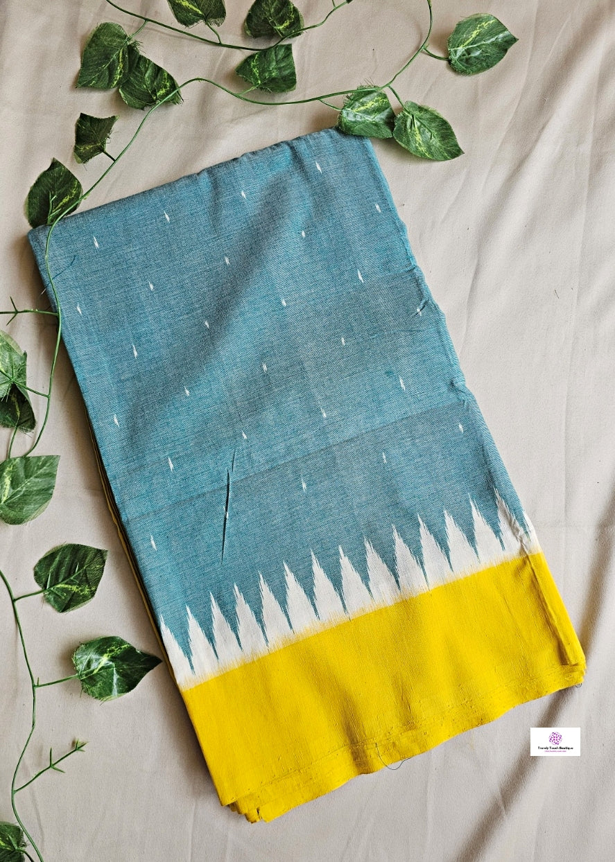 MAHEK - POCHAMPALLY COTTON IKKAT - HANDLOOM SAREE