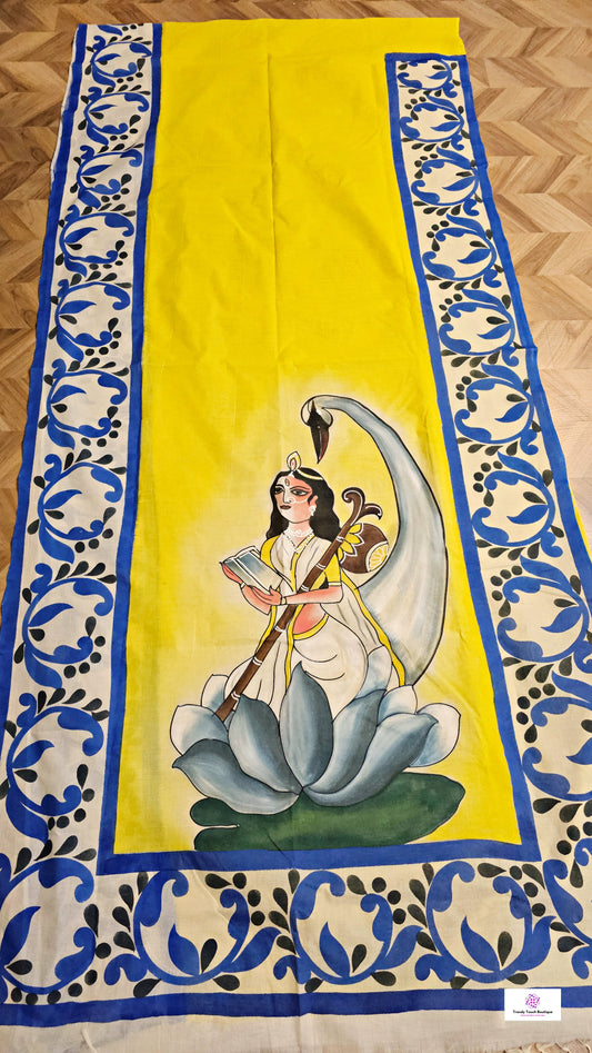Vaani - Handpainted - Pure Cotton Saree