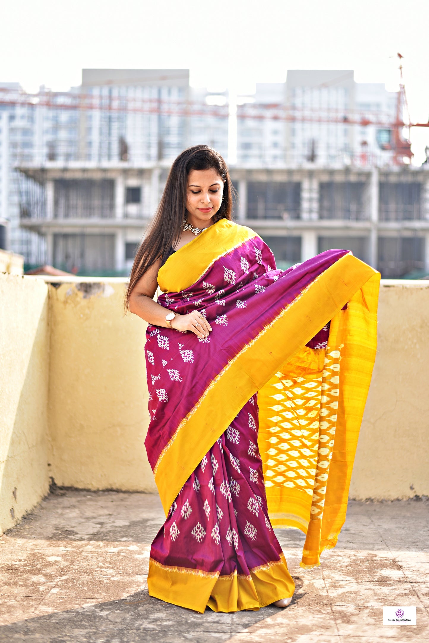 Kashish – Pochampally Ikkat Handloom Pure Silk (with Silk Mark)