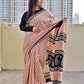 mulcotton handblock print best summer fabric office wear and everyday wear saree online best price with blouse piece black red and beige soft 