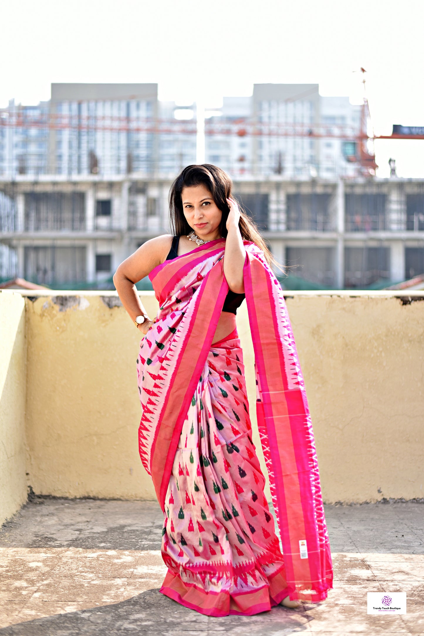 Deepika – Pochampally Ikkat Handloom Pure Silk (with Silk Mark)