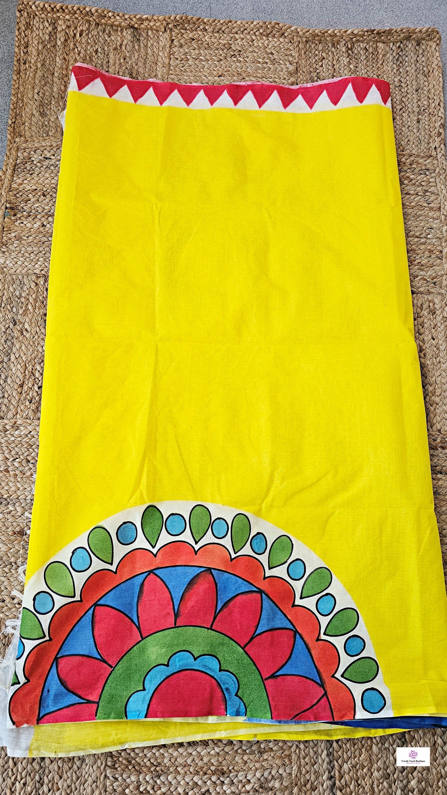 Veena - Handpainted - Pure Cotton Saree