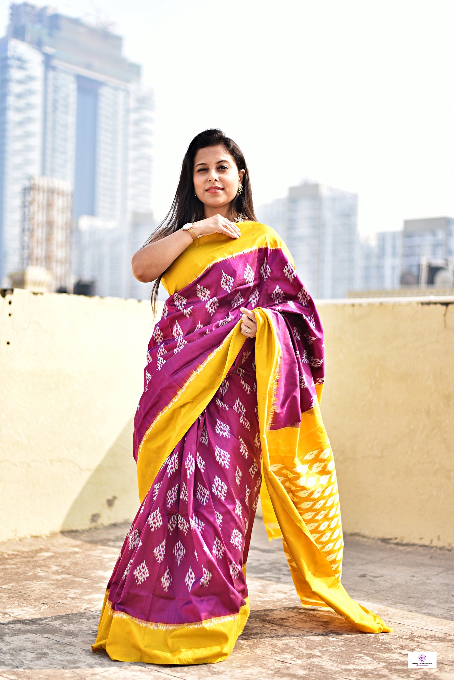 Kashish – Pochampally Ikkat Handloom Pure Silk (with Silk Mark)