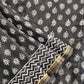 black chanderi silk saree with zari border handblock print summer fabric best price with blouse piece office wear and casual styling party wear saree