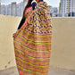 peach orange organic handblock print mul cotton saree ajrakh vanaspati natural dye floral print best summer fabric office and daily wear saree 