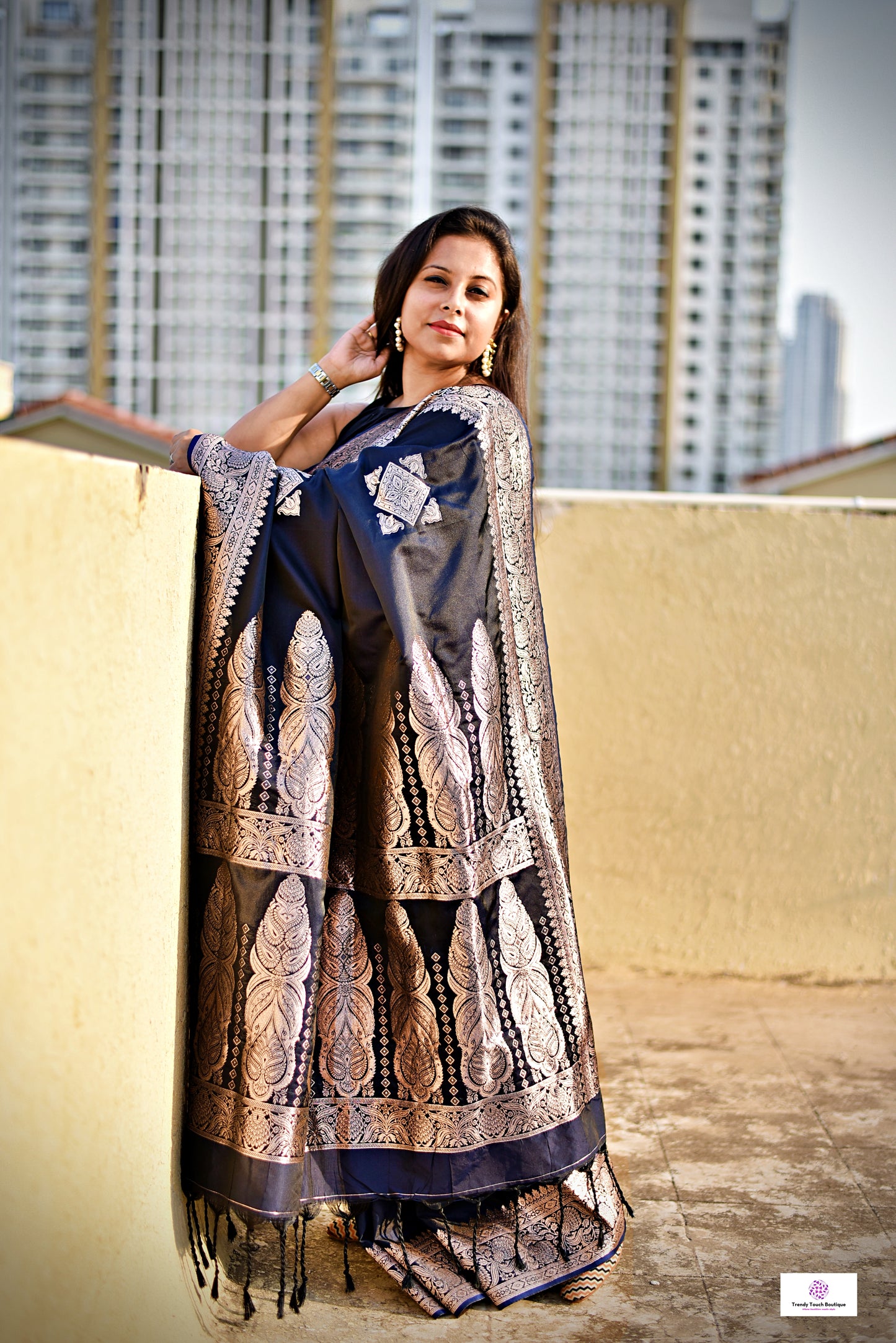 MRIDANGINI - BANARASI KATAN SILK SAREE