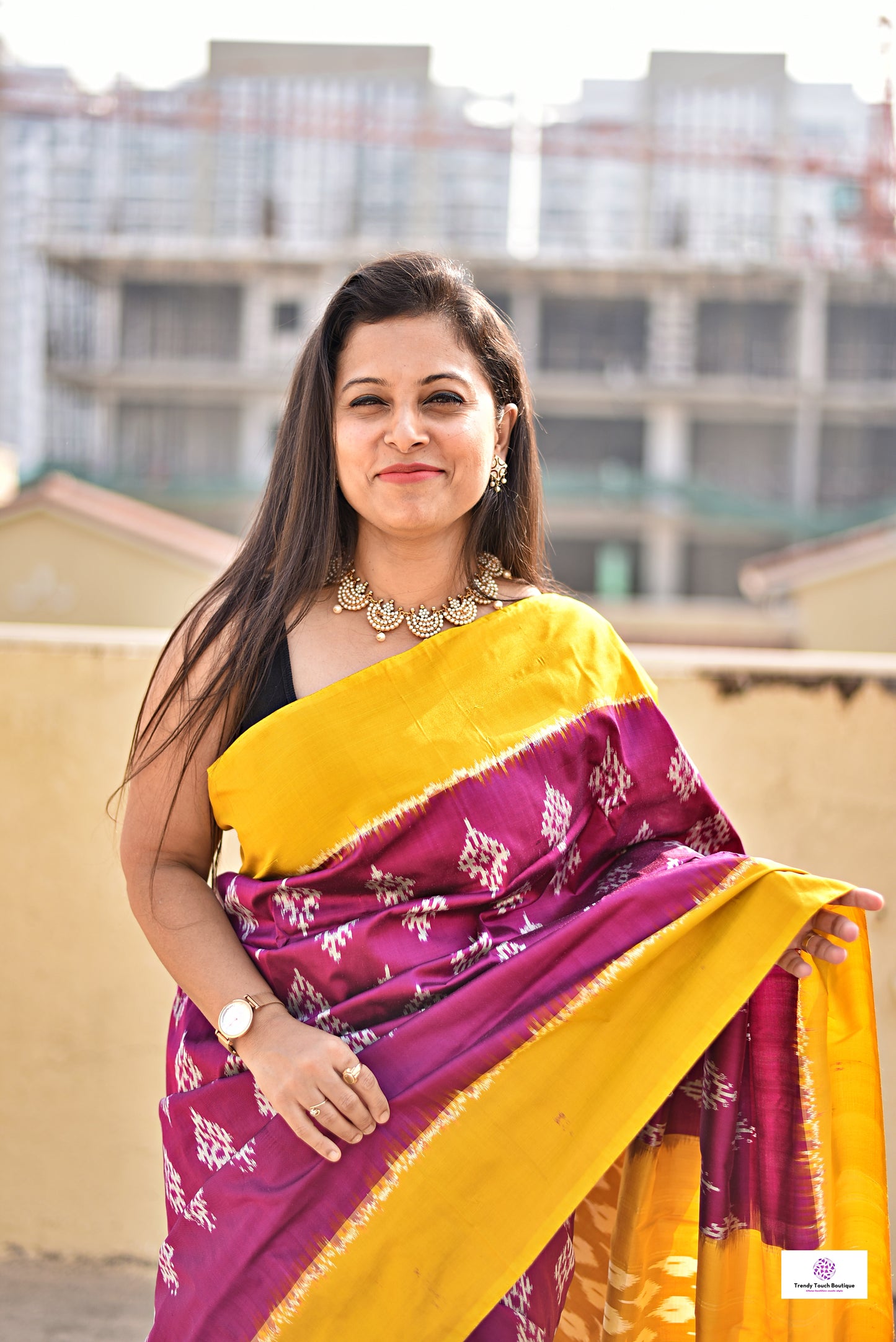 Kashish – Pochampally Ikkat Handloom Pure Silk (with Silk Mark)