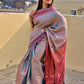 dual tone blue kubera pattu silk saree for wedding soft silk saree online marriage function contrast brocade work with blouse piece