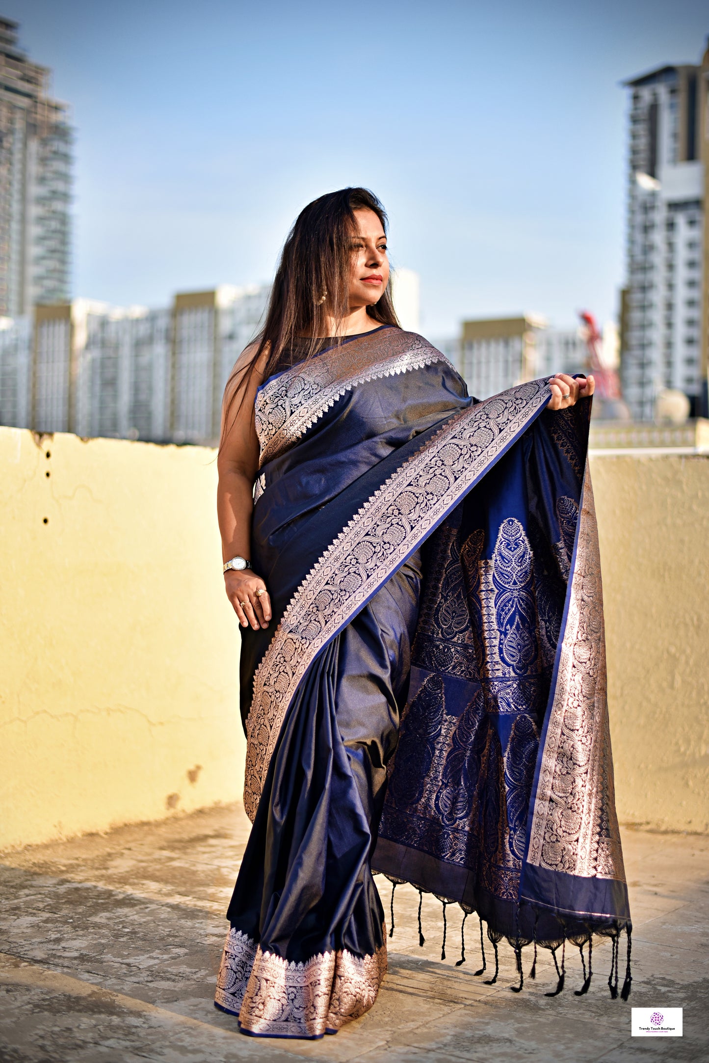 MRIDANGINI - BANARASI KATAN SILK SAREE