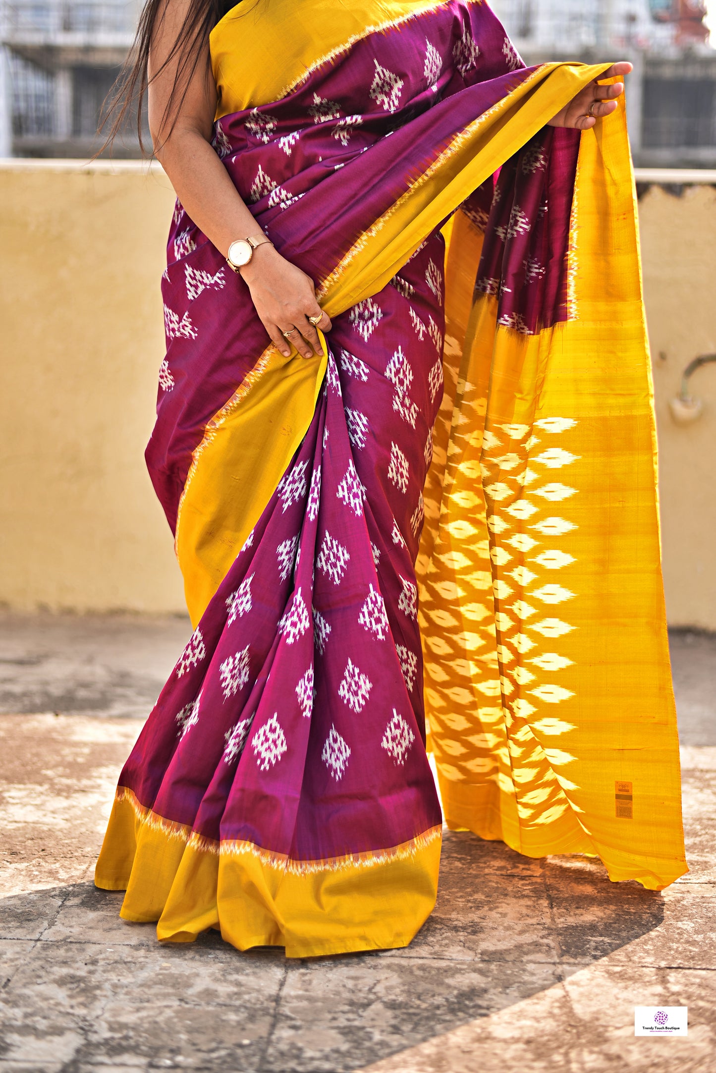 Kashish – Pochampally Ikkat Handloom Pure Silk (with Silk Mark)