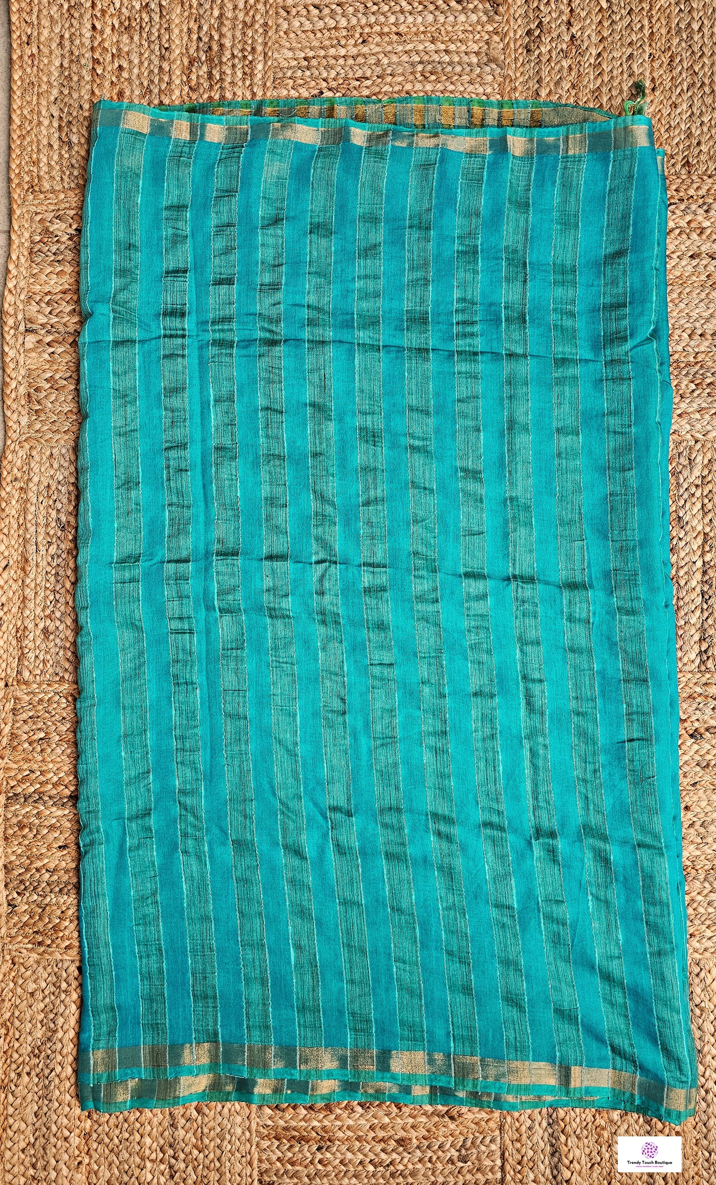Sea Green – Sequins Stud - Banswara Silk Saree
