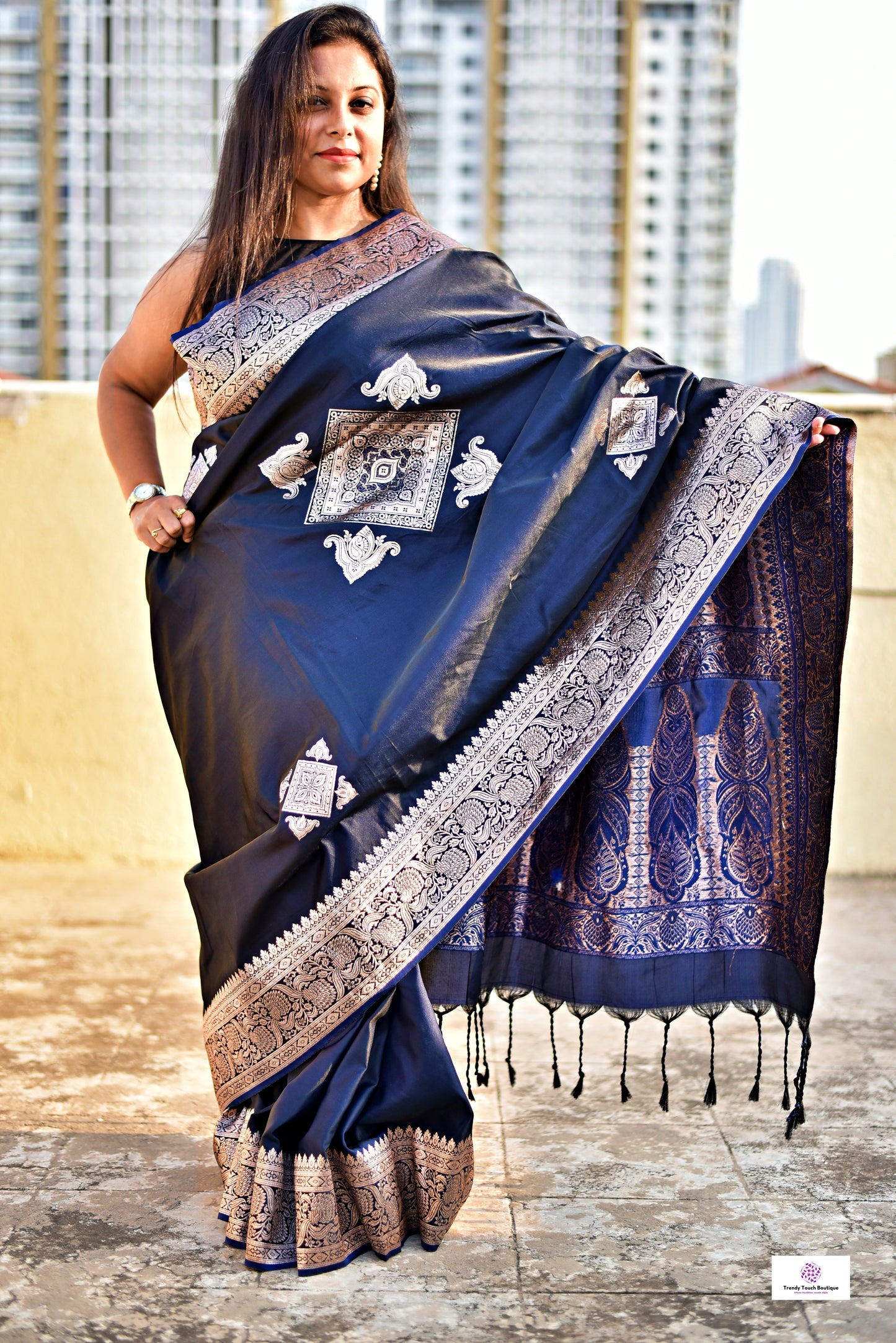 MRIDANGINI - BANARASI KATAN SILK SAREE
