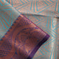 dual tone blue kubera pattu silk saree for wedding soft silk saree online marriage function contrast brocade work with blouse piece