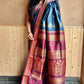 AMAR TUMI - MAROON & GREY - BOMKAI SILK