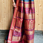 AMAR TUMI - MAROON & GREY - BOMKAI SILK