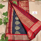 AMAR TUMI - MAROON & GREY - BOMKAI SILK