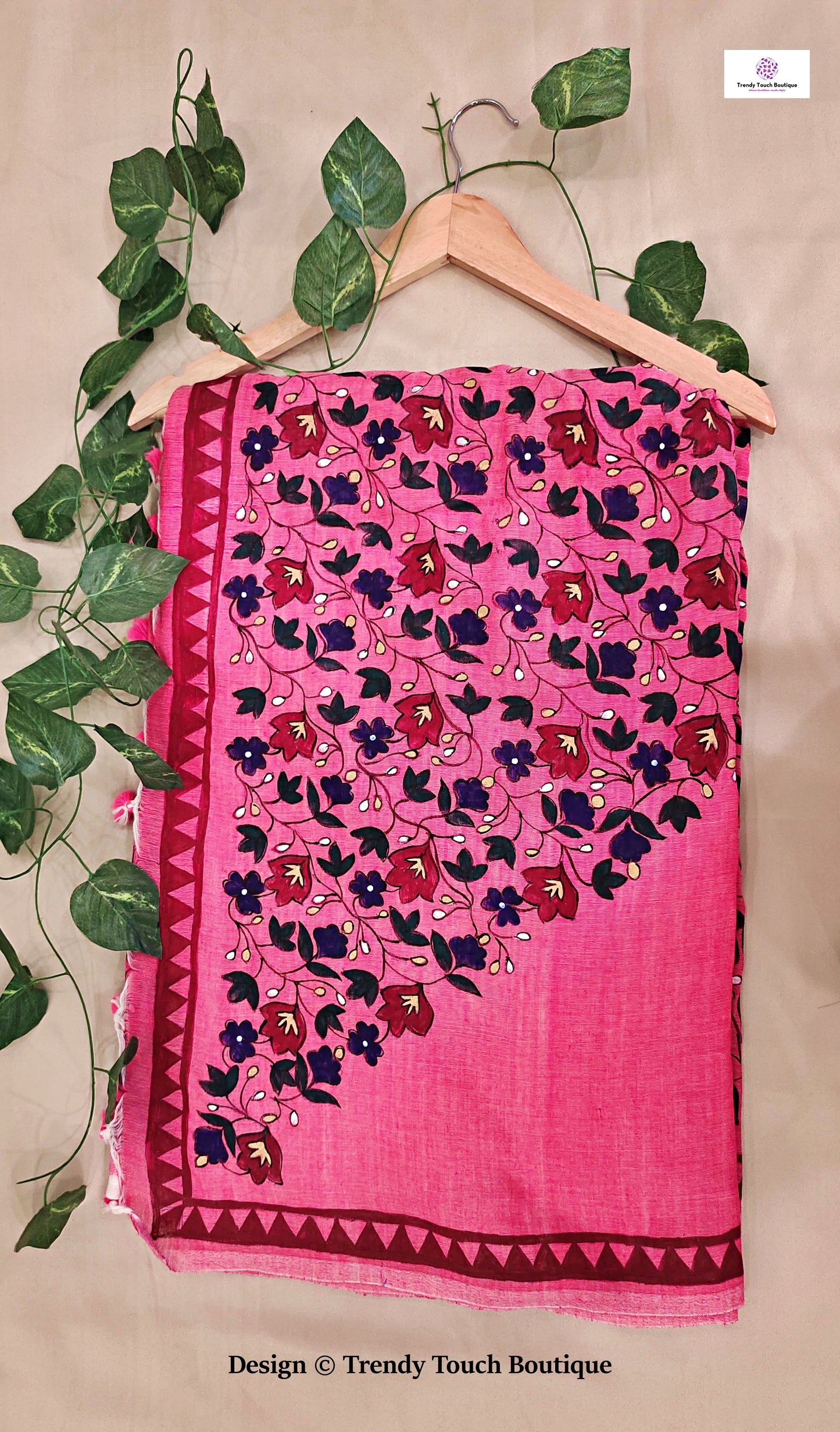 Buy Hand Painted sarees online at Best prices in India.