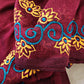 MULBERRY MODE - HANDPAINTED & EMBROIDERED - KHADI HANDLOOM - MADE TO ORDER
