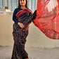 Handblock print Chanderi Silk Saree online at 2850/-