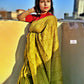 Floral Bagru Handblock Printed Chanderi Silk Cotton Saree for office
