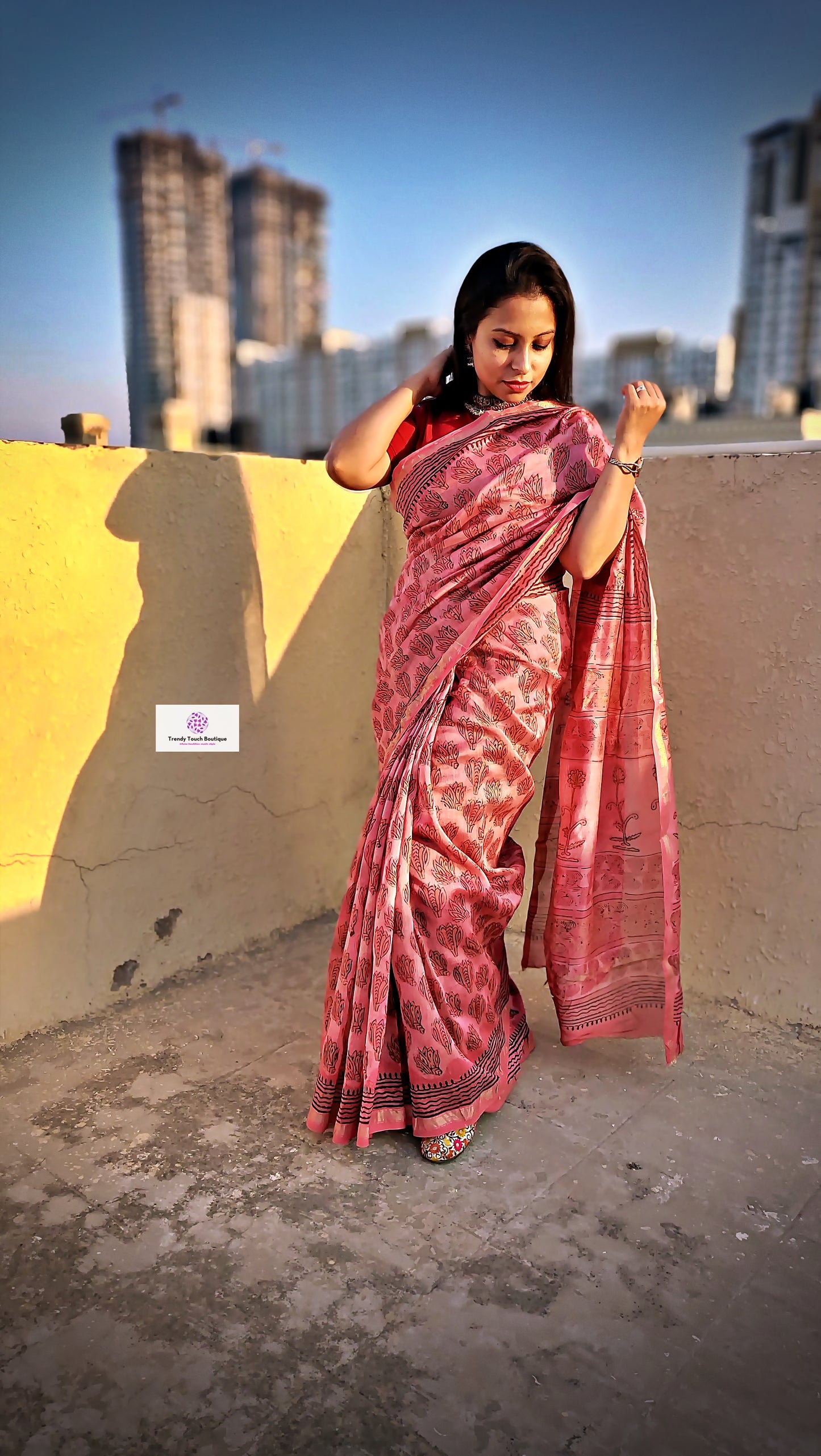 Pure chanderi silk cotton sarees for office for 2850