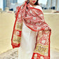 Best Rakhi gift for sister chanderi silk dupatta