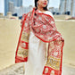 Return Rakhi Gift for Sister pretty Chanderi Silk dupatta